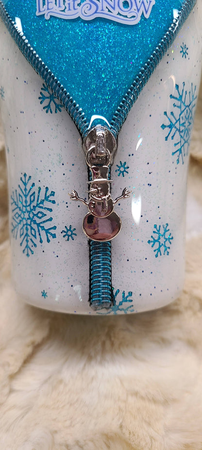 Let It Snow Snowman Zipper 20oz