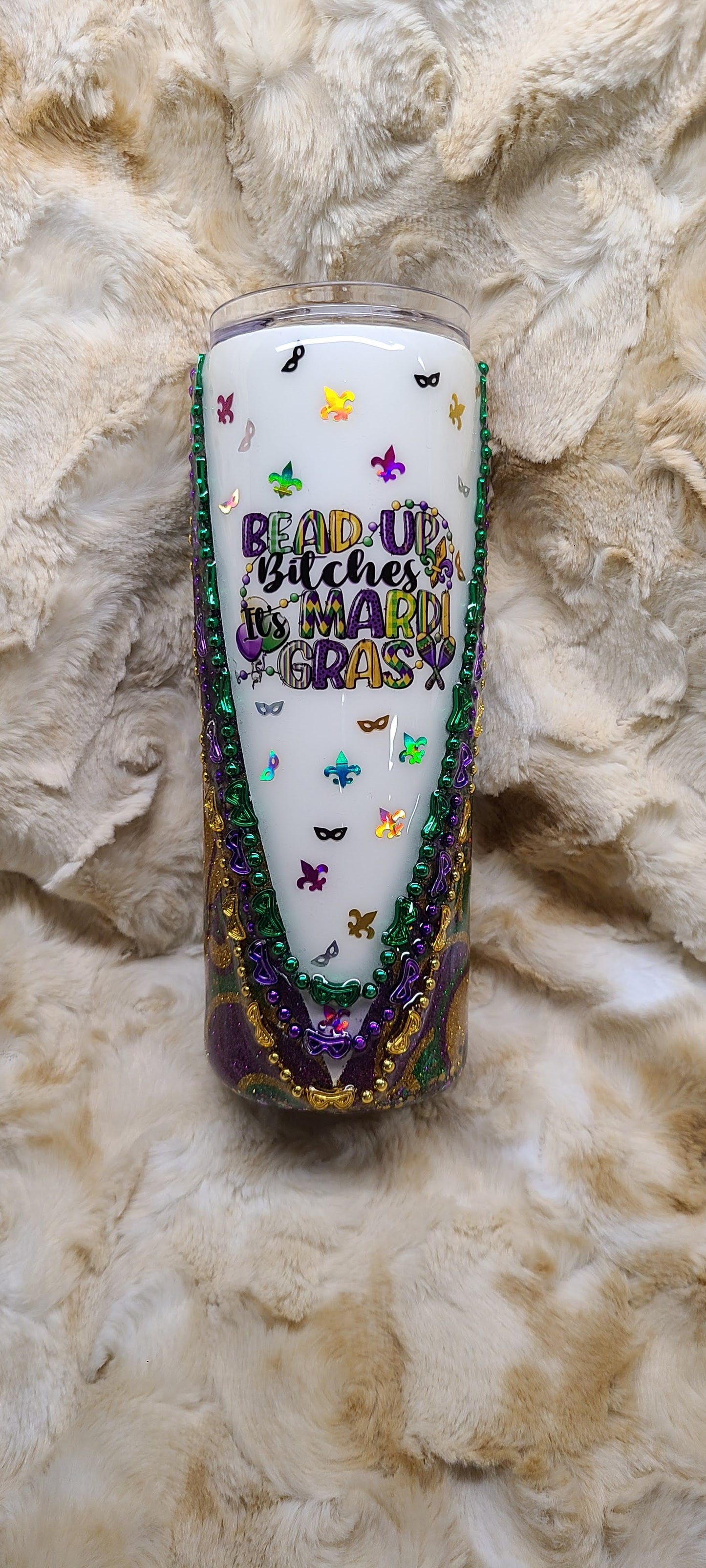 Mardi Gras Bead Up 20oz