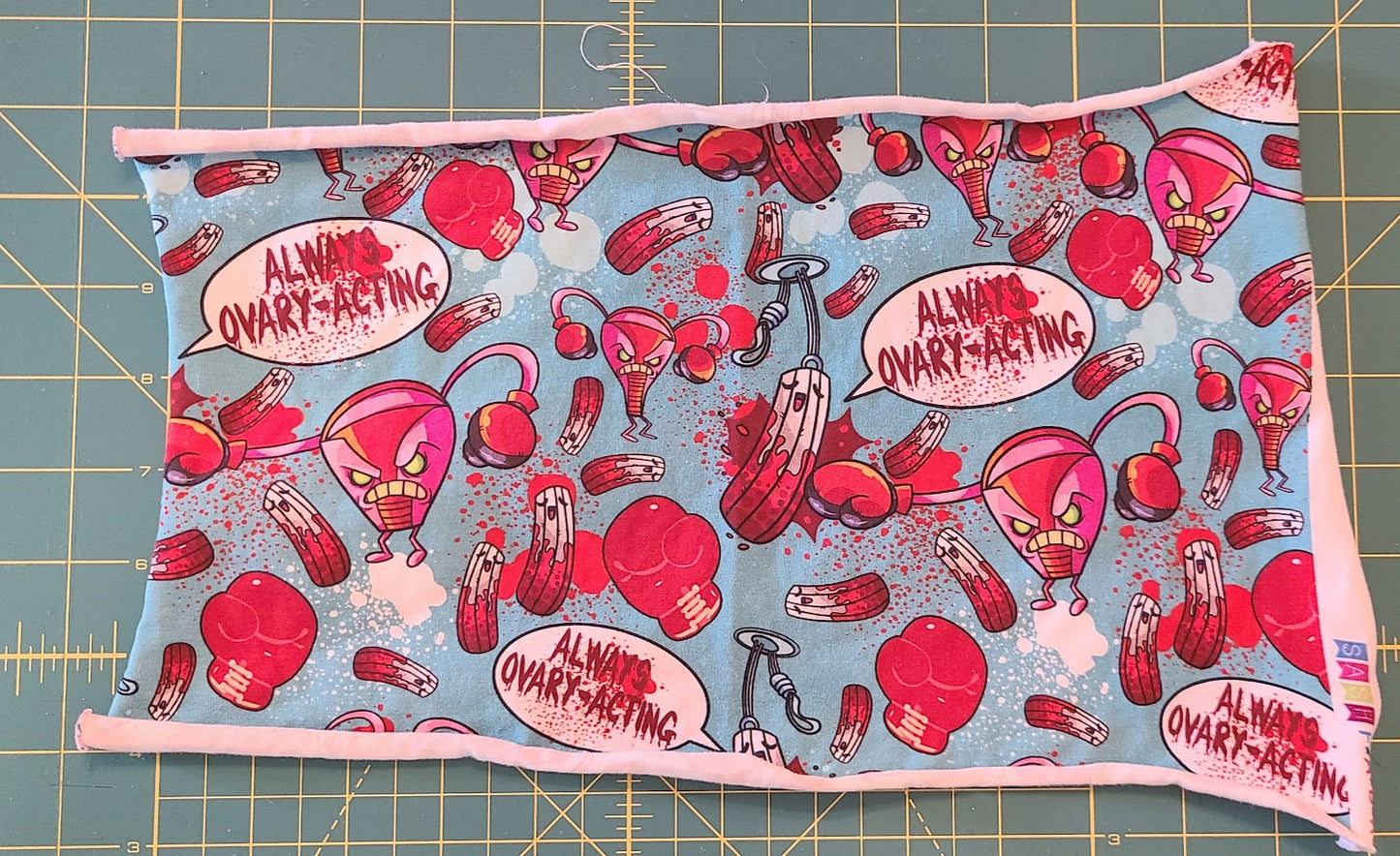 Ovary-acting Custom Fabric CL 9x14 Cup Cut