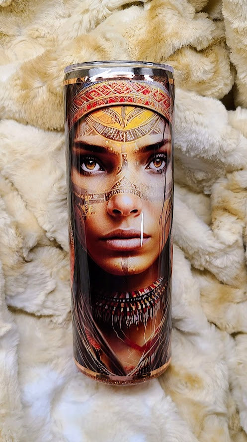 Native American Warrior Woman 20oz