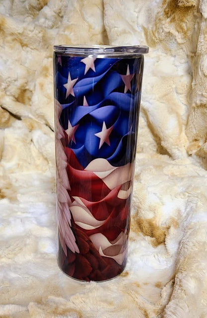 American Flag and Eagle 20oz