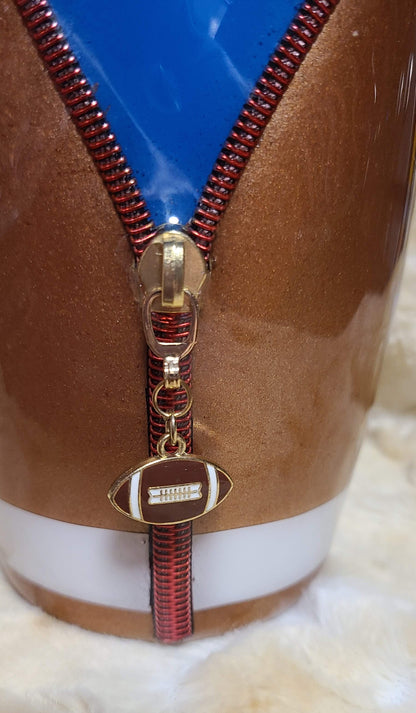 Football Zipper Tumbler 25oz  ***PREORDER***