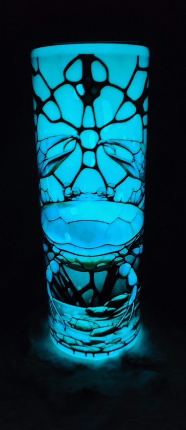 Blue Crab GID (Glow In Dark ) 20oz