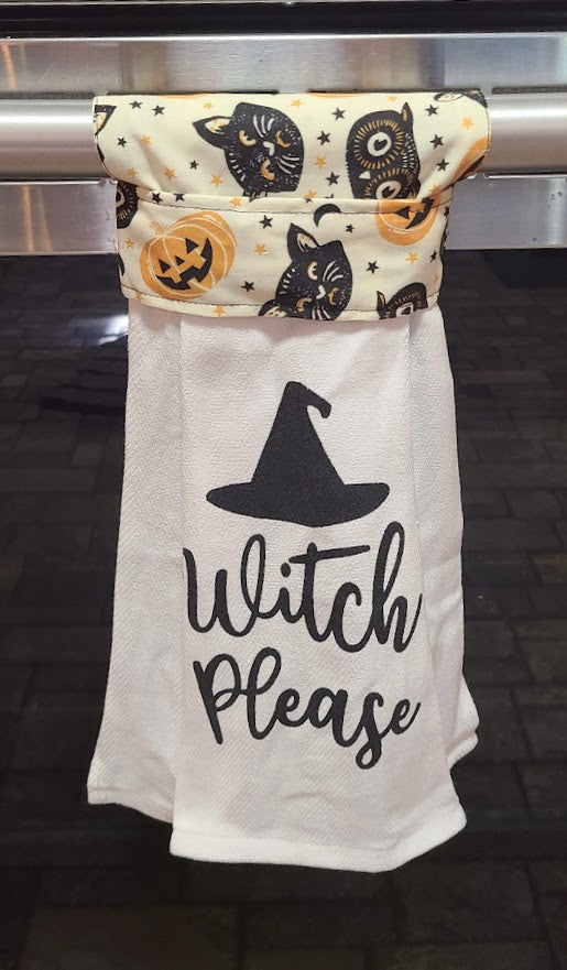 Fall / Halloween / Horror Themed Hanging Tea Towels