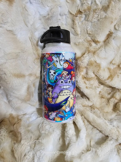 Ghibli Girl Zipper Hydrosport / Water Bottle 32oz