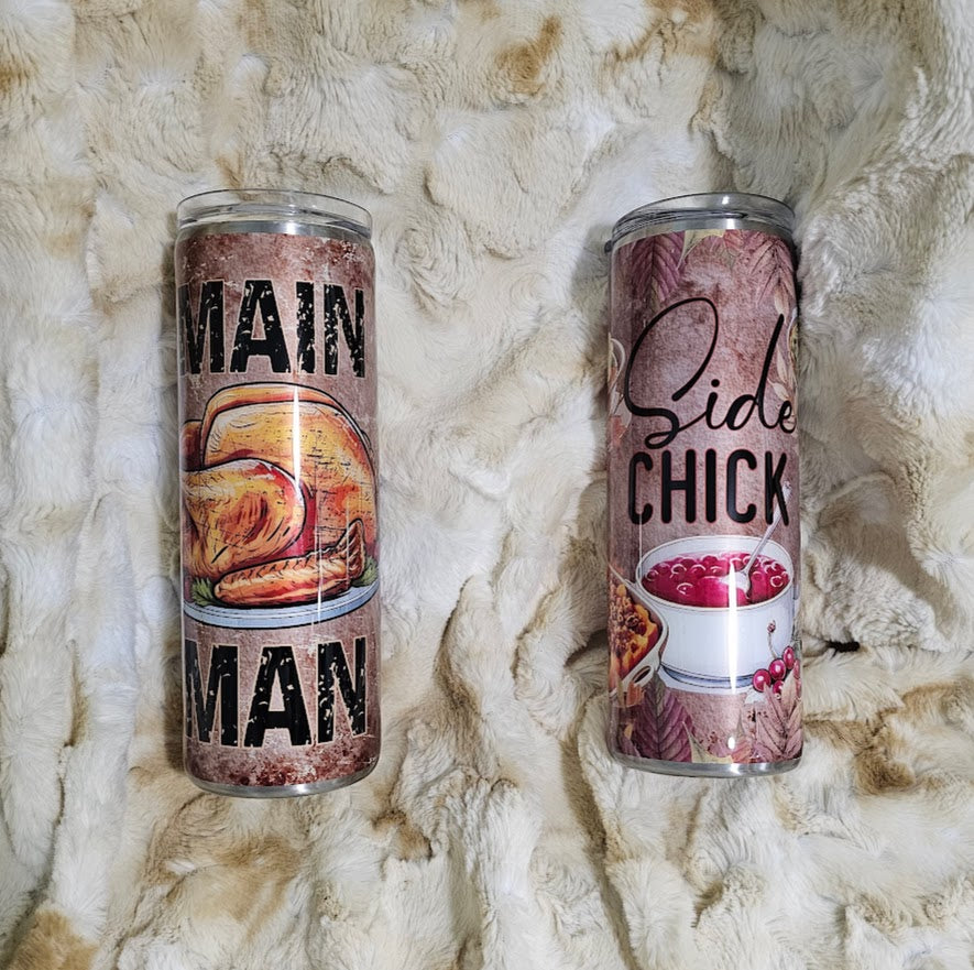 Main Man / Side Chick Thanksgiving Set 20oz