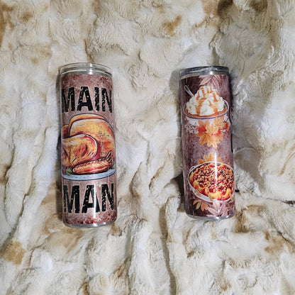 Main Man / Side Chick Thanksgiving Set 20oz